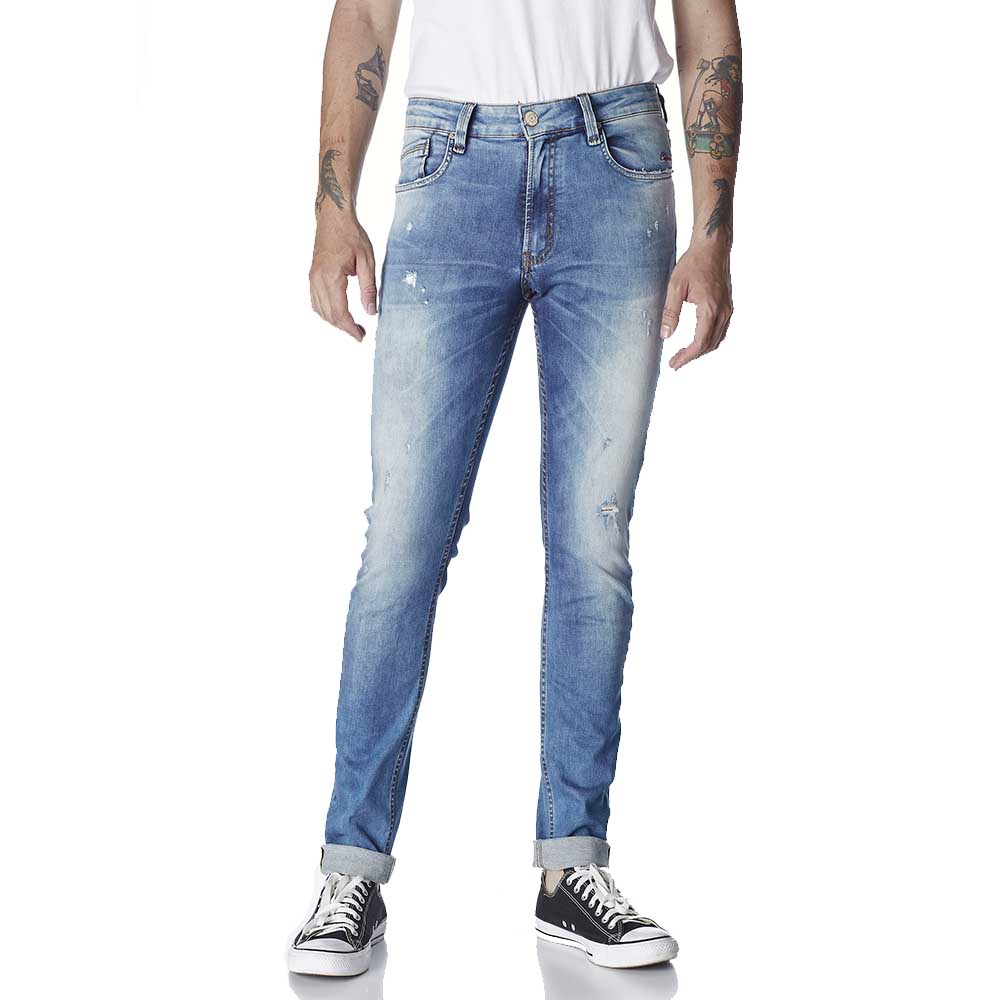 Calça Jeans Masculina Convicto Super Skinny com Puídos e Rasgados